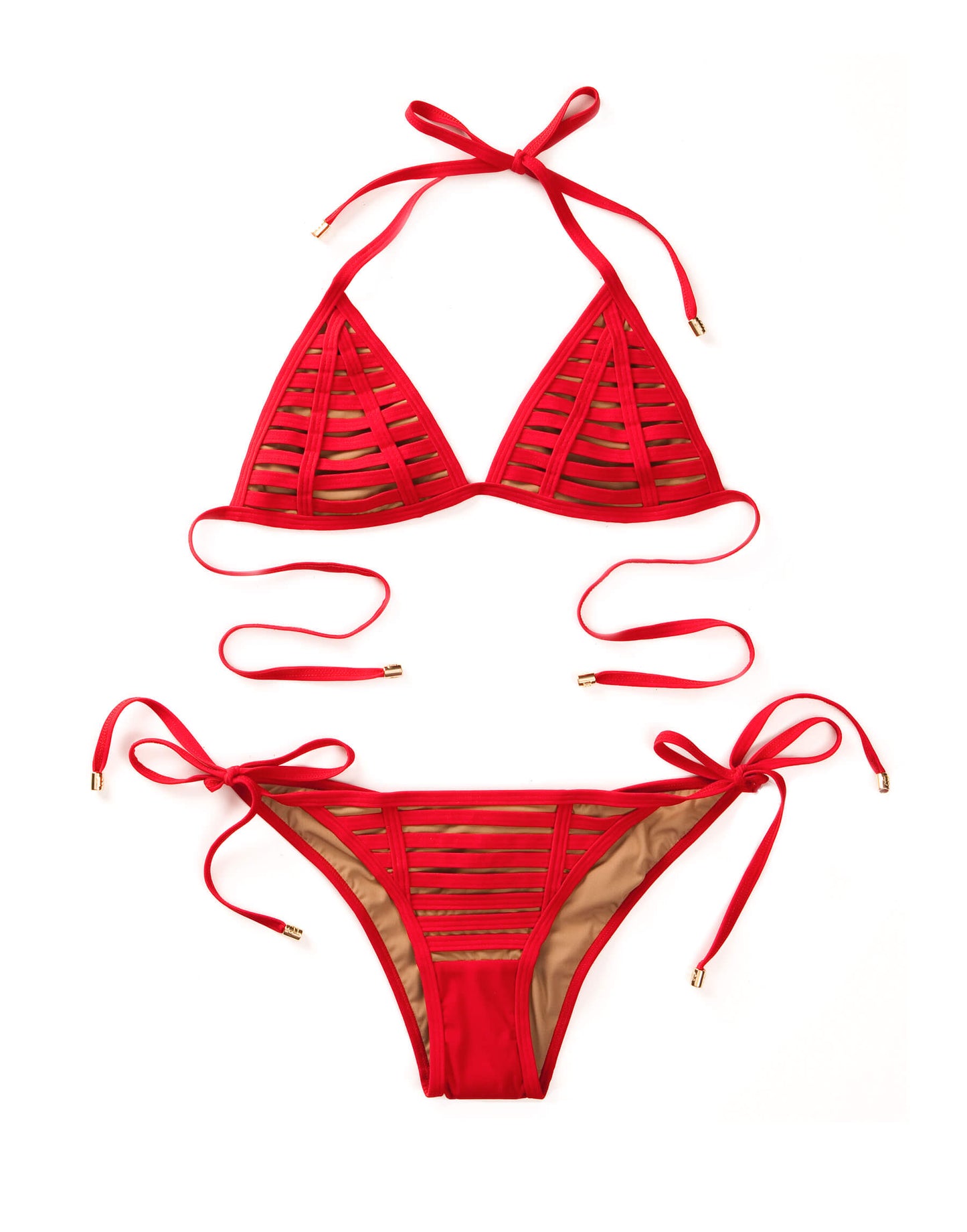 Hard Summer Tie Side Bottom - Red