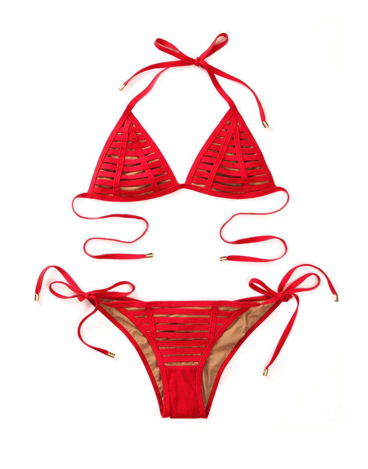 Hard Summer Triangle Top - Red