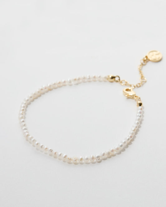 Grit Seed Pearl Anklet