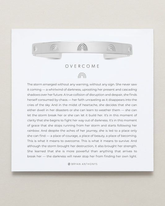 Overcome Engraved Cuff