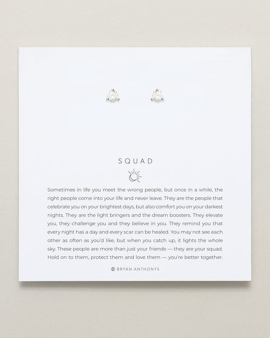 Squad Crystal Stud Earrings
