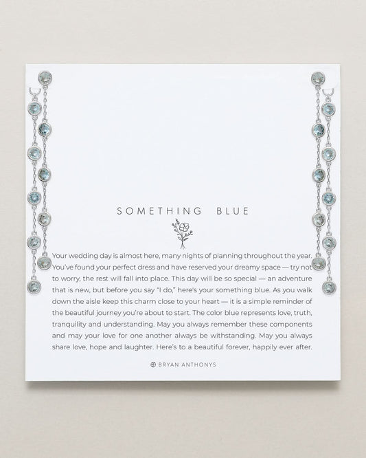Something Blue Chandelier Earrings