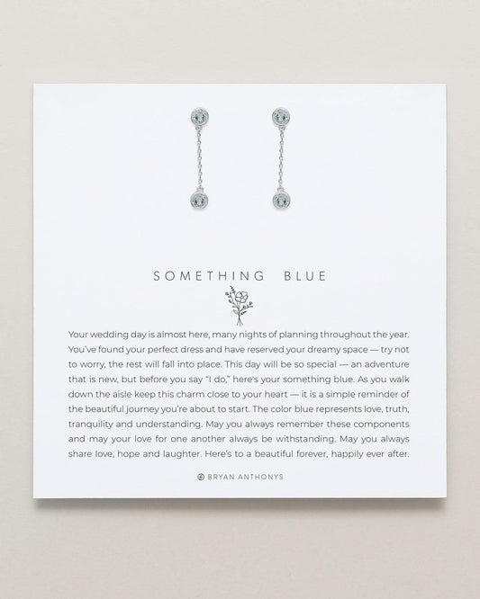 Something Blue Drop Earrings