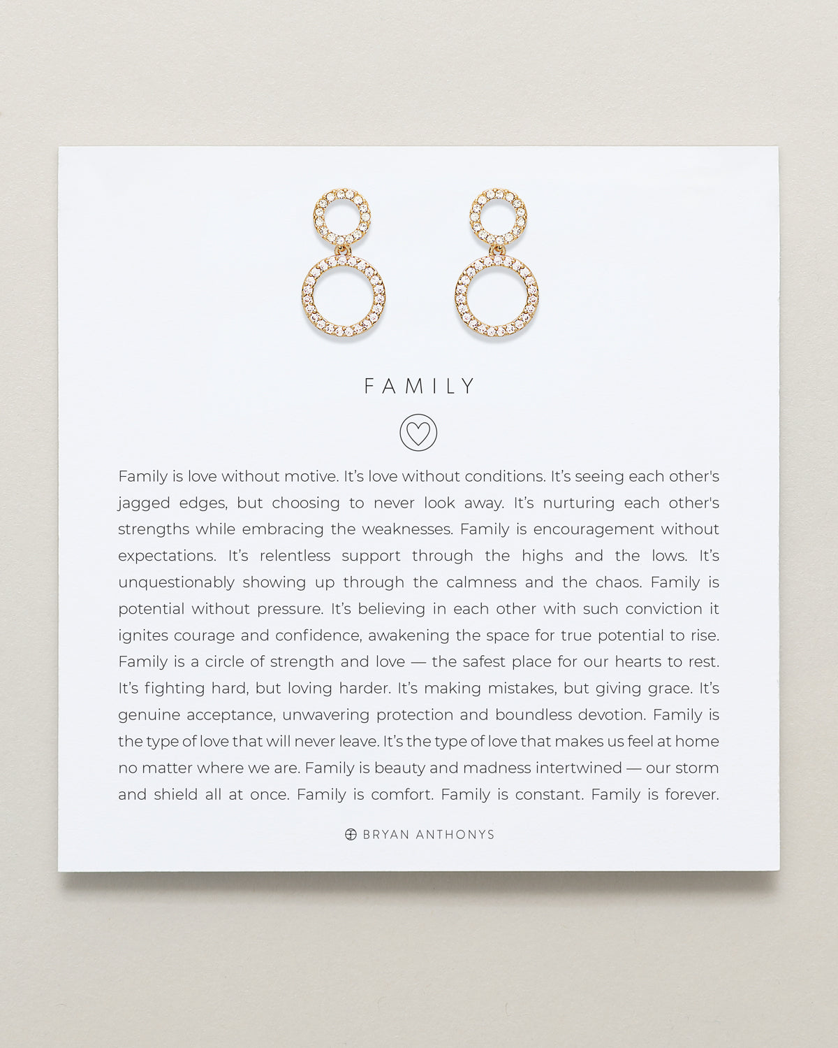 Family Drop Earrings