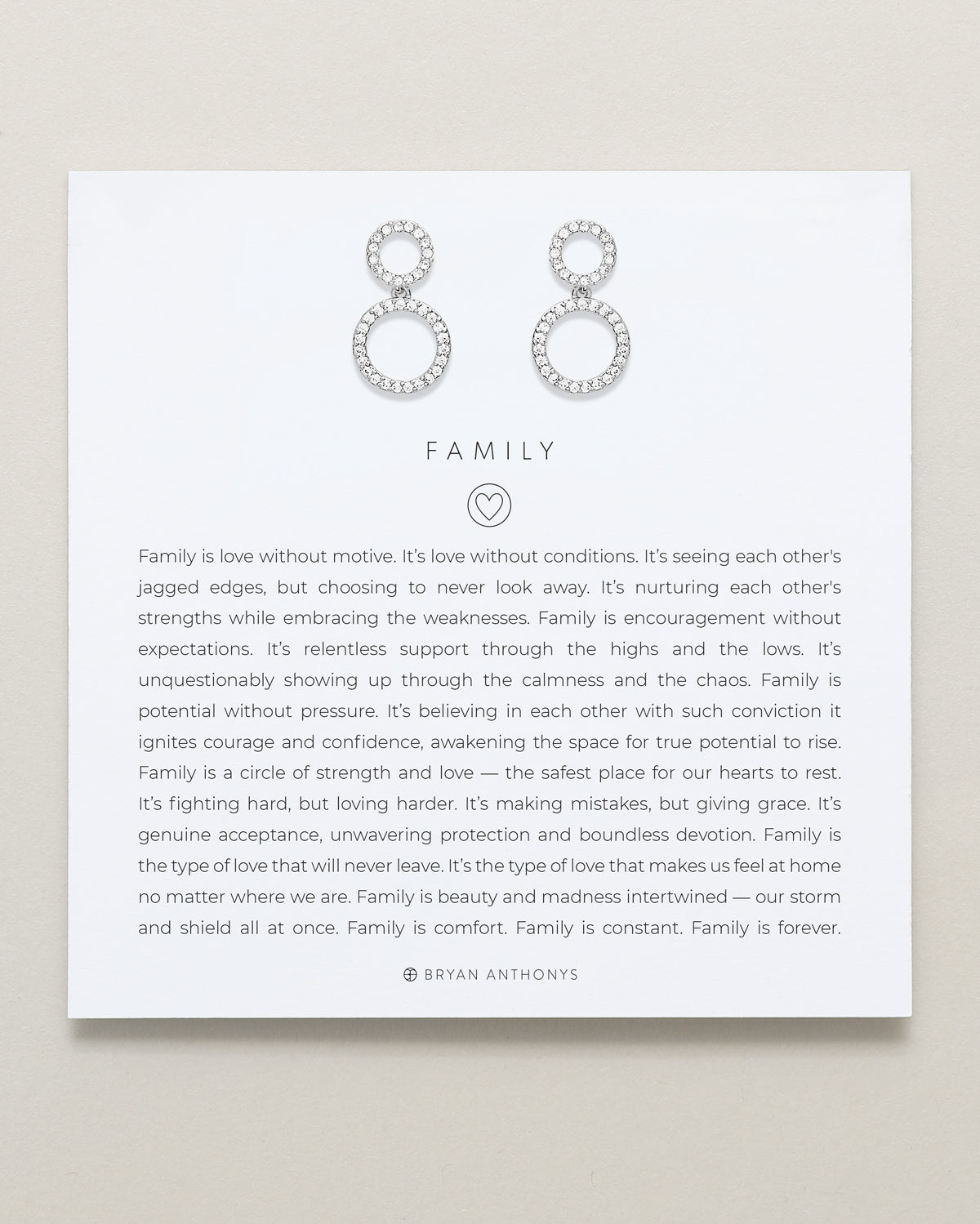 Family Drop Earrings