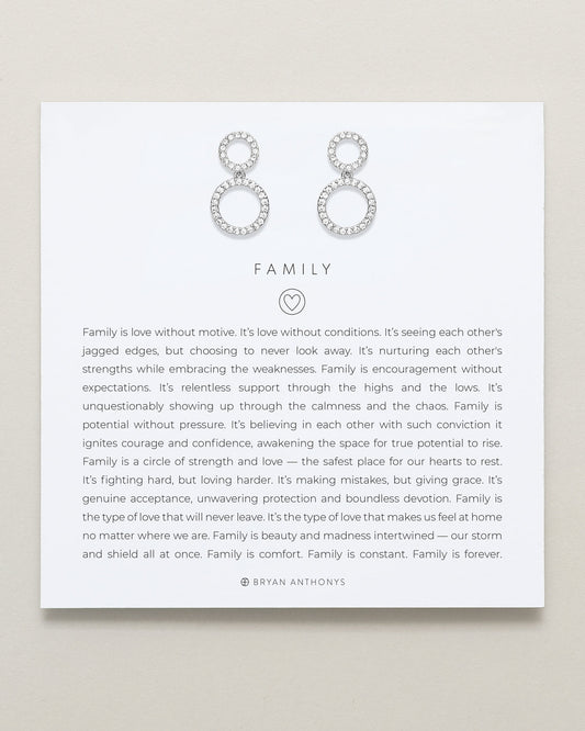 Family Drop Earrings