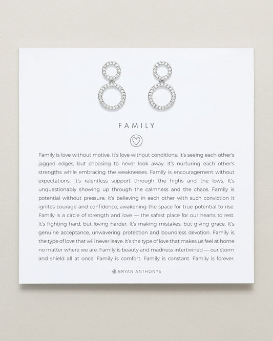 Family Drop Earrings