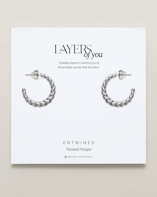 Entwined Twisted Hoop Earrings