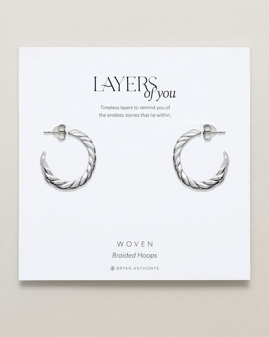 Woven Braided Hoop Earrings