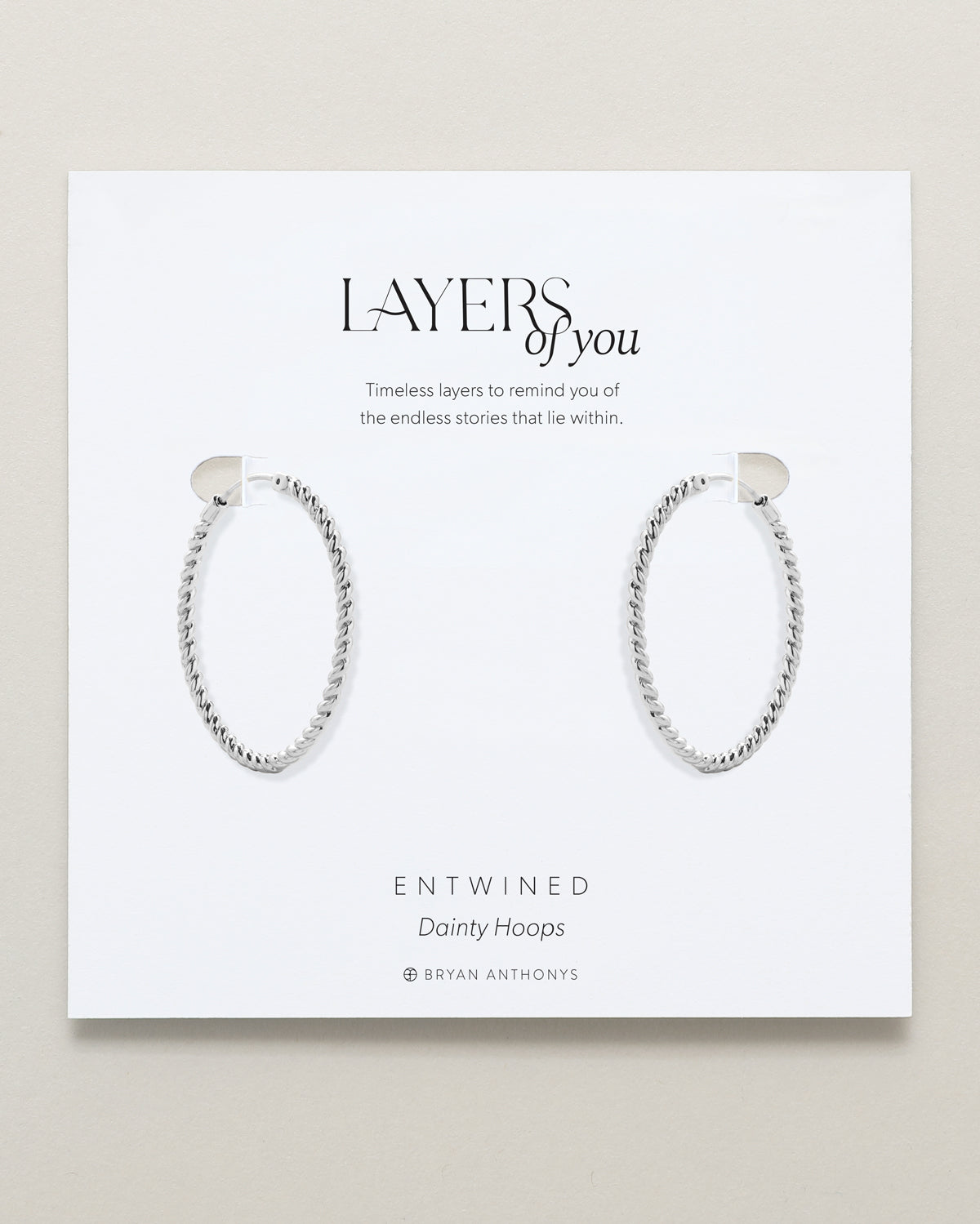 Entwined Dainty Hoop Earrings