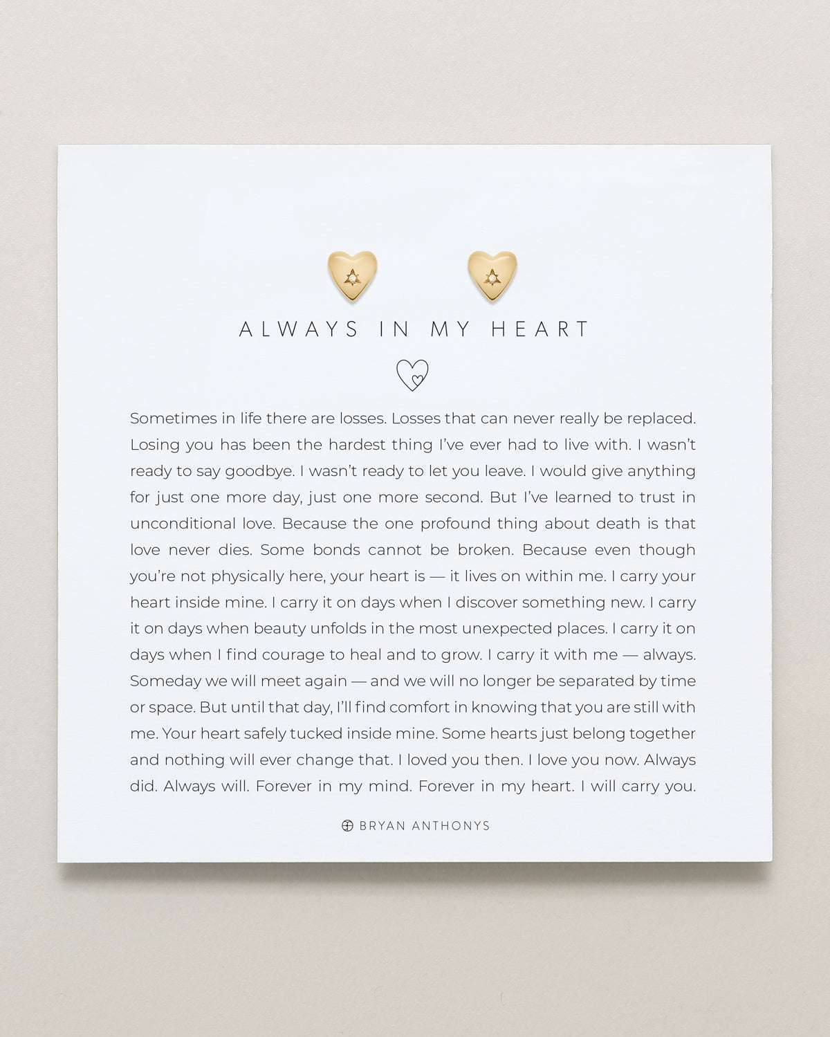 Always In My Heart Icon Stud Earrings