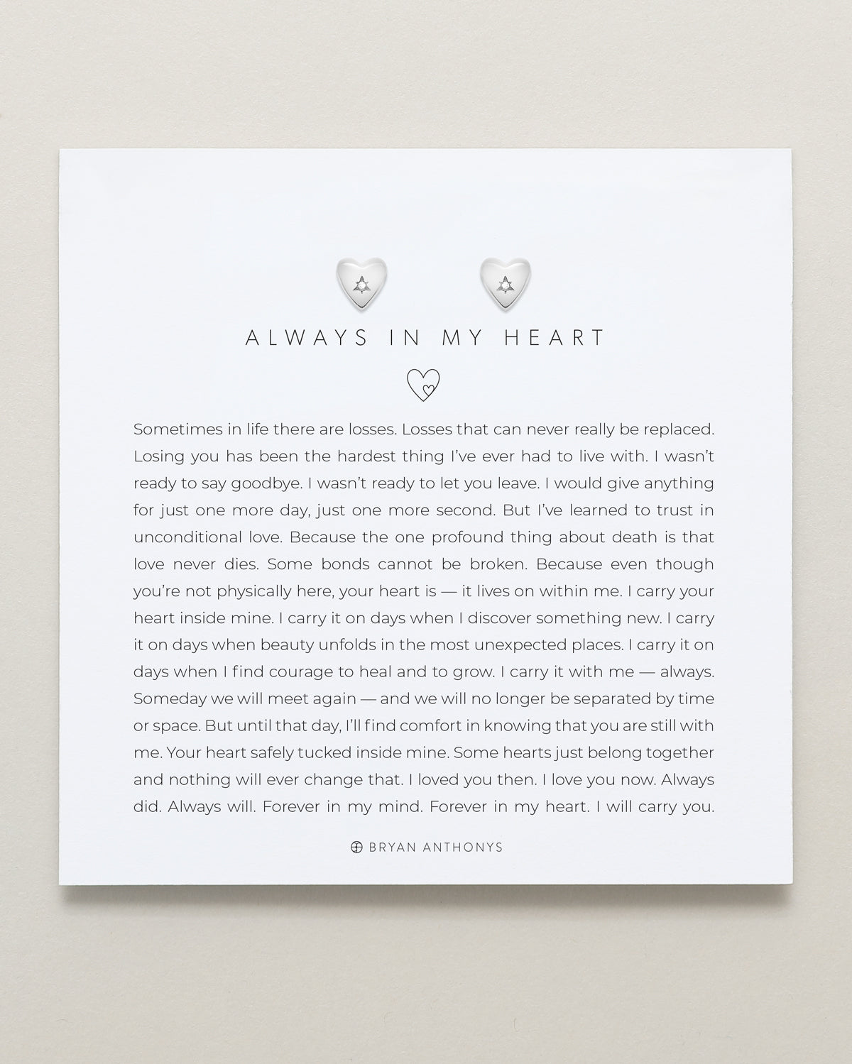 Always In My Heart Icon Stud Earrings