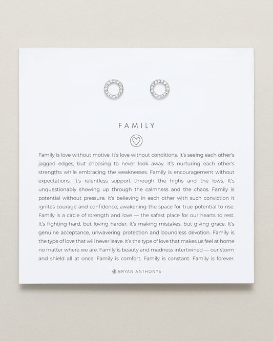 Family Stud Earrings