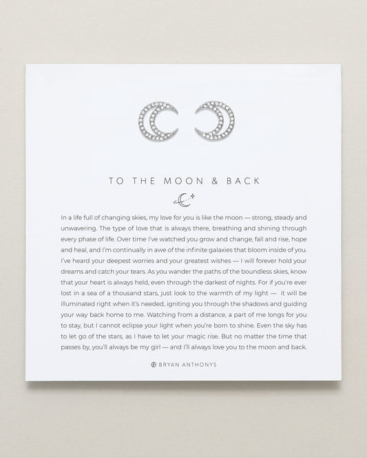 To the Moon and Back Stud Earrings