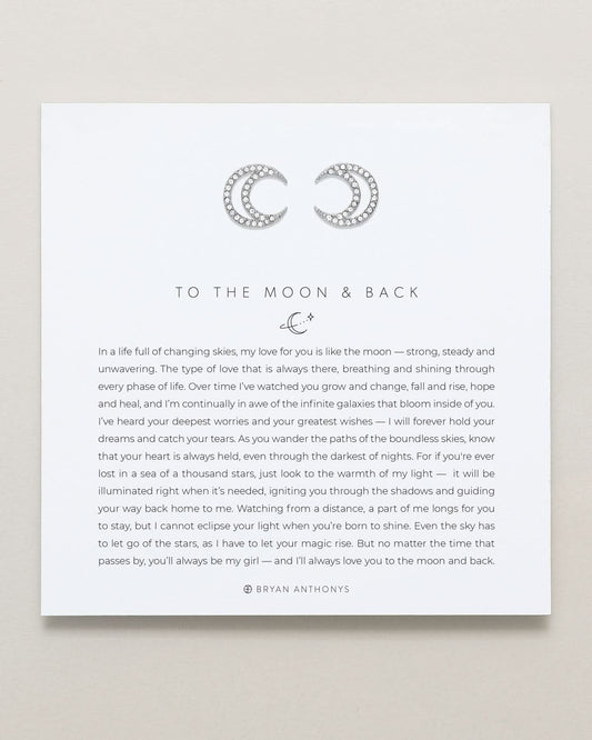 To the Moon and Back Stud Earrings