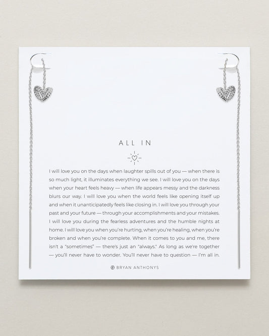 All In Threader Earrings
