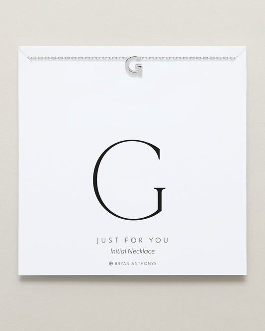 Just For You Initial Necklace — G