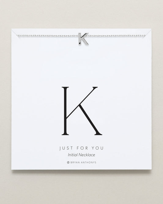 Just For You Initial Necklace — K