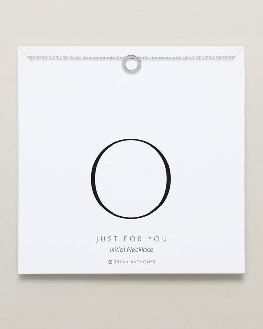 Just For You Initial Necklace — O