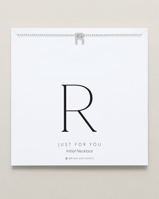 Just For You Initial Necklace — R