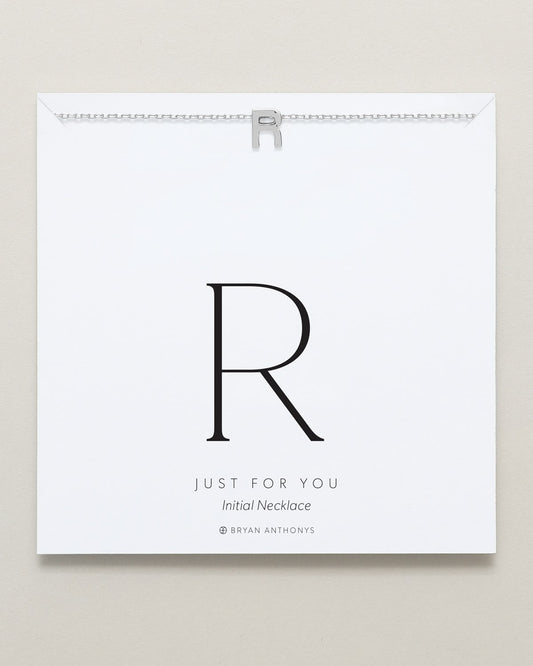 Just For You Initial Necklace — R