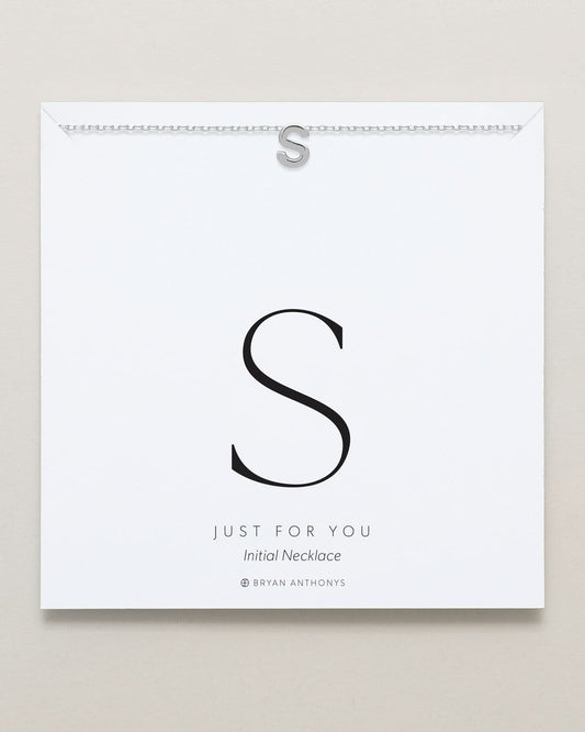 Just For You Initial Necklace — S