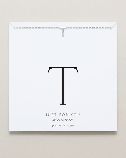 Just For You Initial Necklace — T