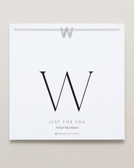 Just For You Initial Necklace — W