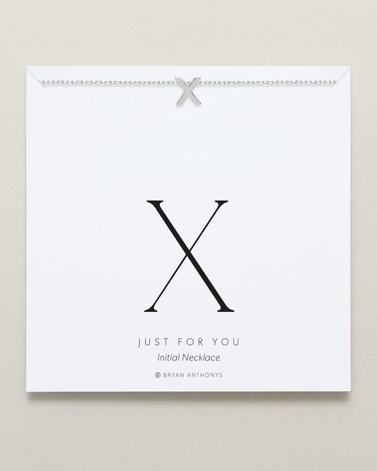 Just For You Initial Necklace — X