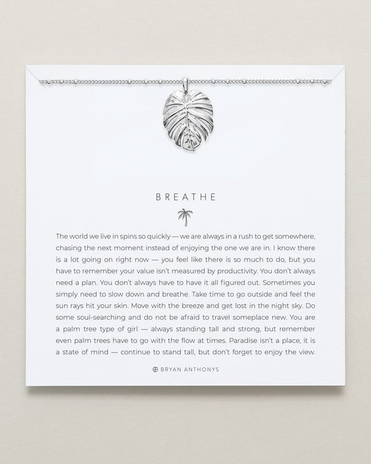 Breathe Pendant Necklace