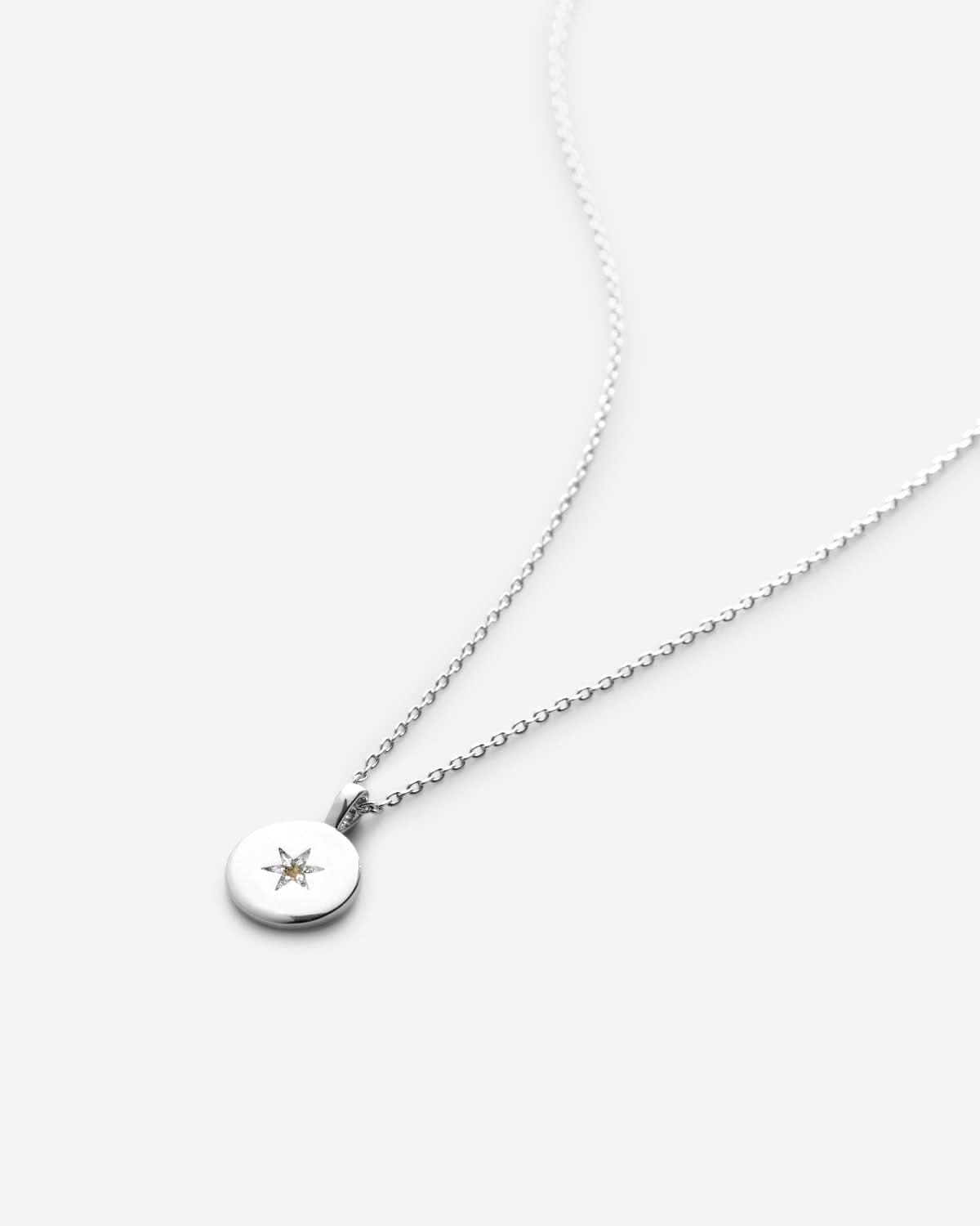 Birthstone Pendant Necklace — Sky Blue Topaz