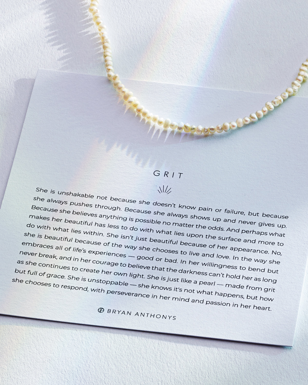 Grit Seed Pearl Necklace