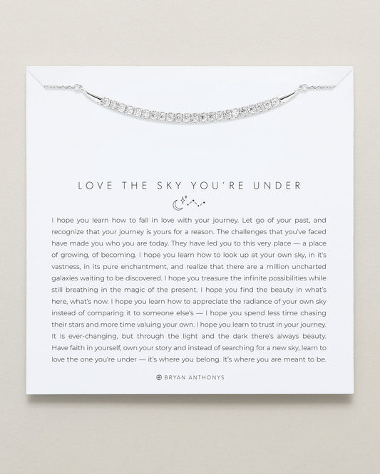 Love The Sky You're Under Pave Necklace