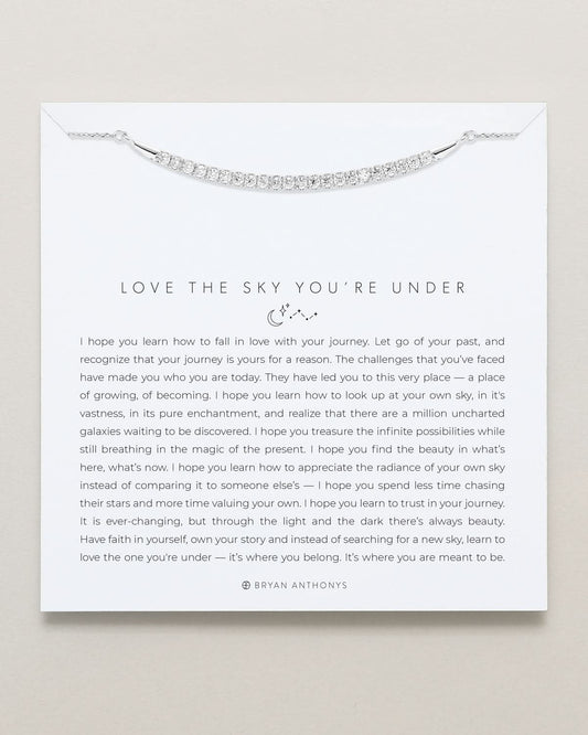 Love The Sky You're Under Pave Necklace