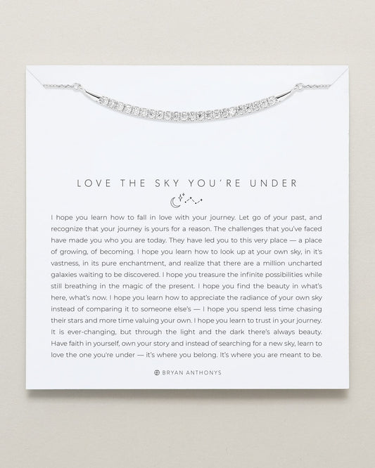 Love The Sky You're Under Pave Necklace