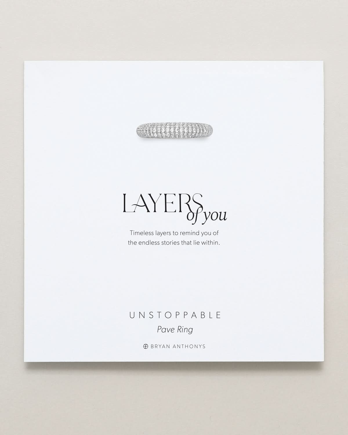 Unstoppable Pave Ring