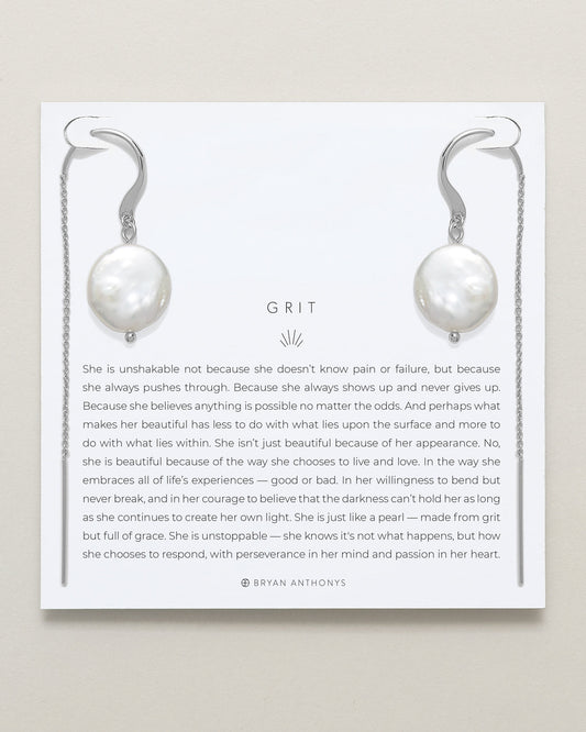 Grit Threader Earrings