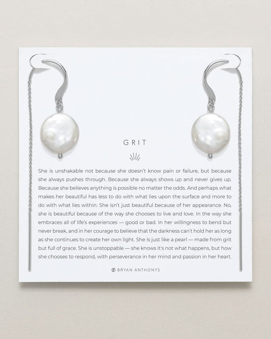 Grit Threader Earrings
