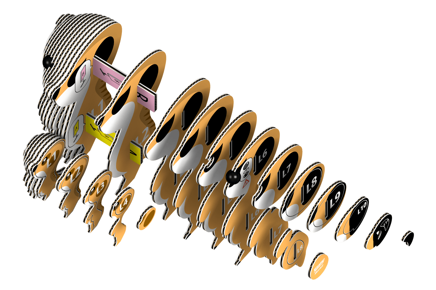 EUGY Meerkat 3D Puzzle