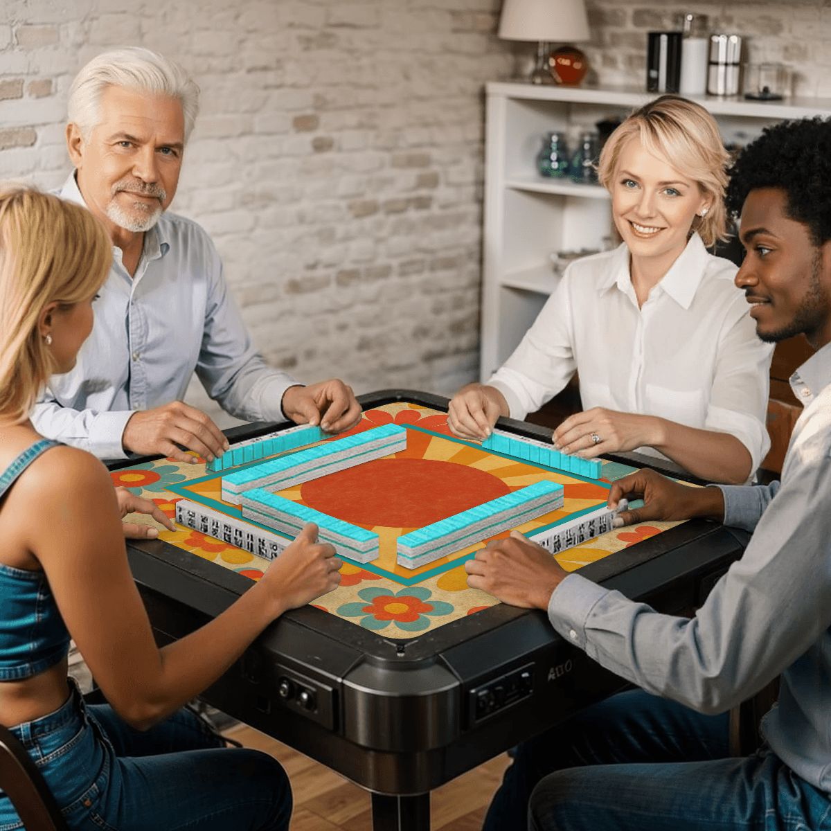 Modcentric Here Comes The Sun Mahjong Mat