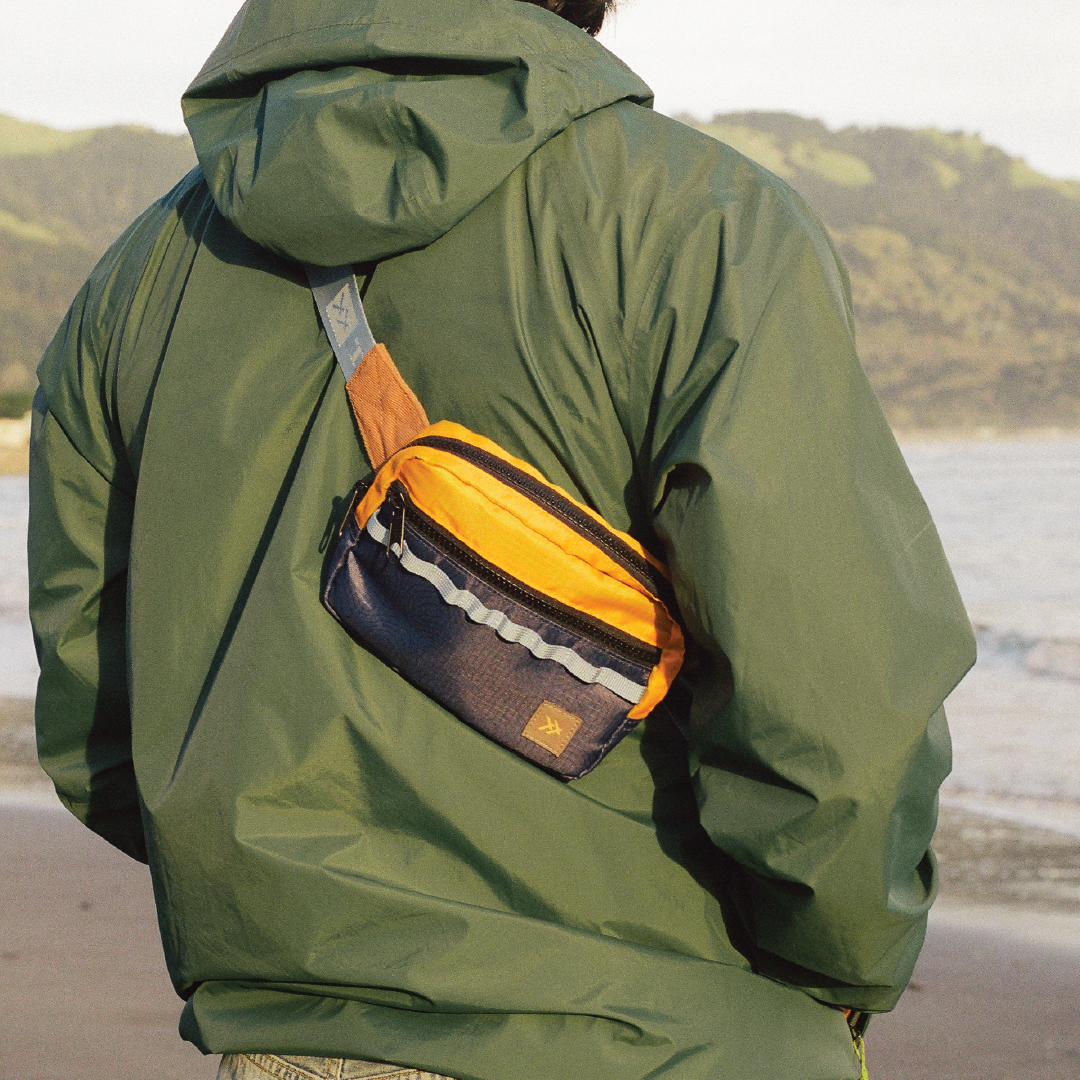 Color Block Canvas - Belt Bag