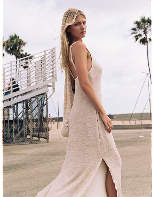 Amaia Maxi Dress - Gold Knit