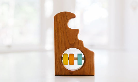 Delaware State Wooden Baby Rattle™