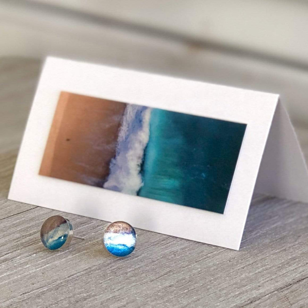 Salty Blue - Post Earring