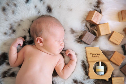 Georgia State Wooden Baby Rattle™
