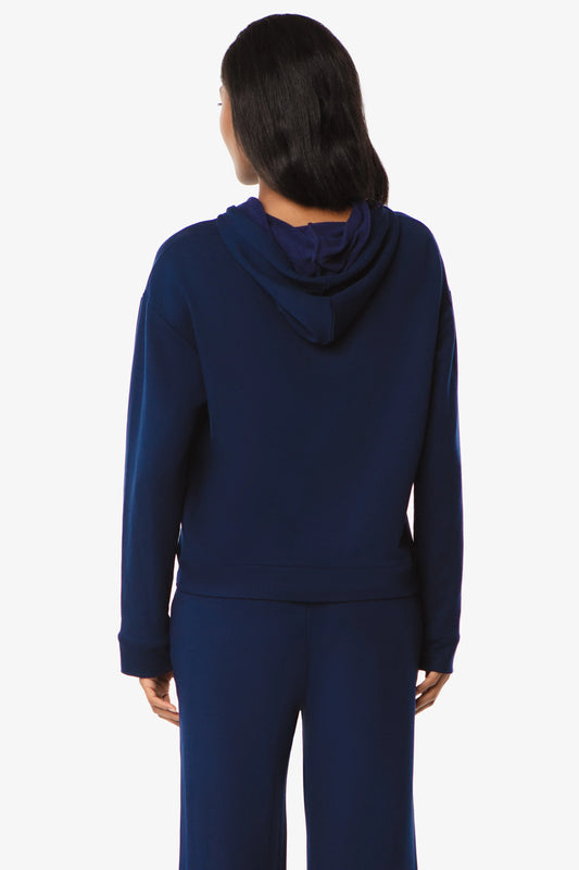 Hoodie With Front Pocket | Navy