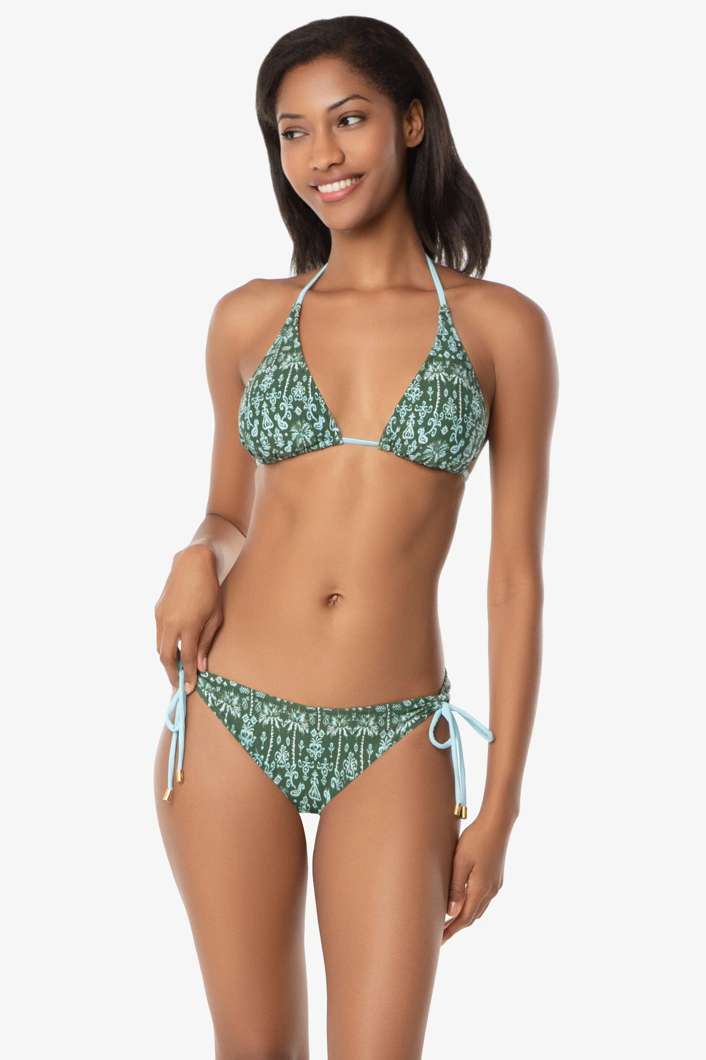 Reversible String Bikini Top | Salento/Stripe