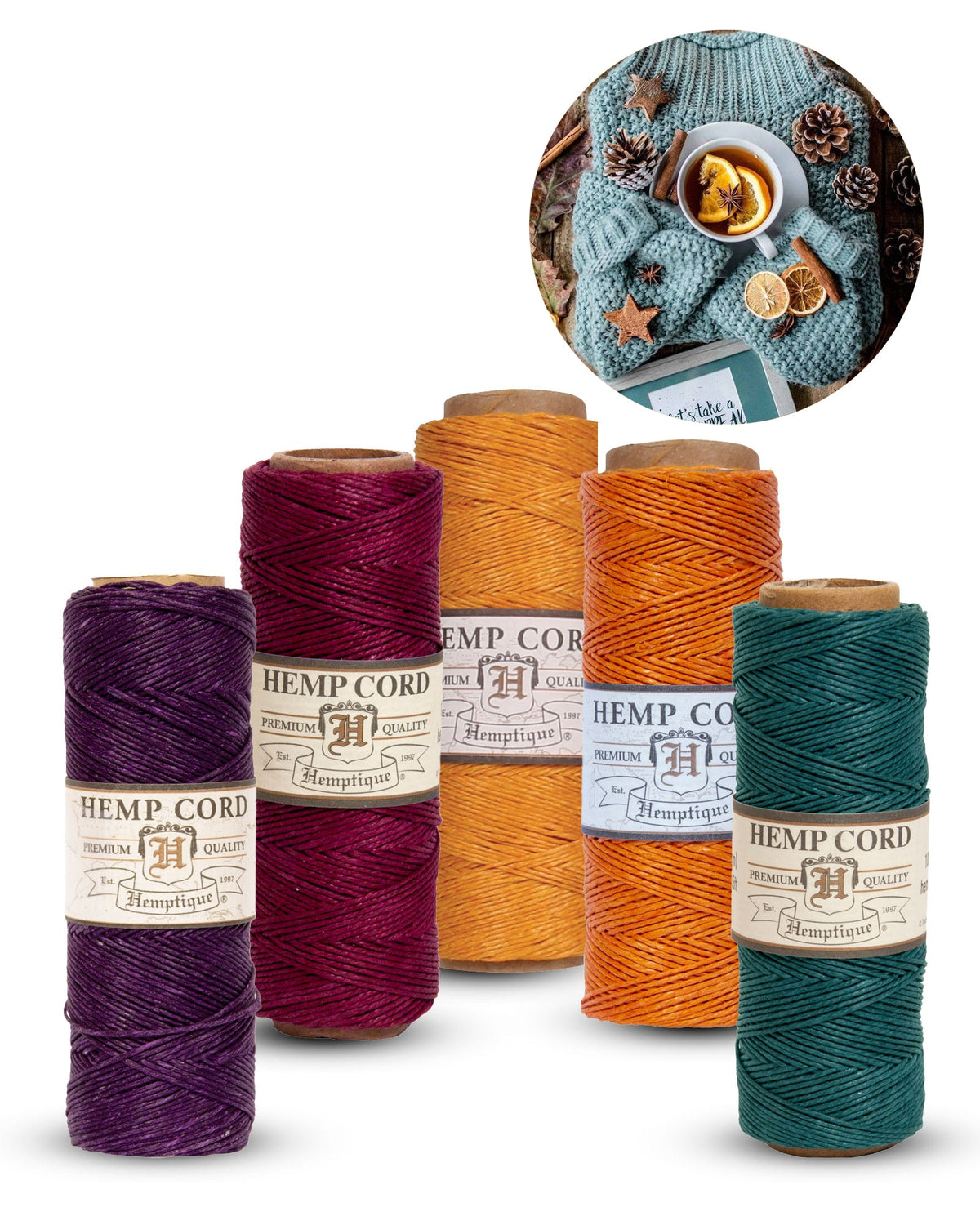 Value Packs #10 (0.5mm) Hemp Cord Spools