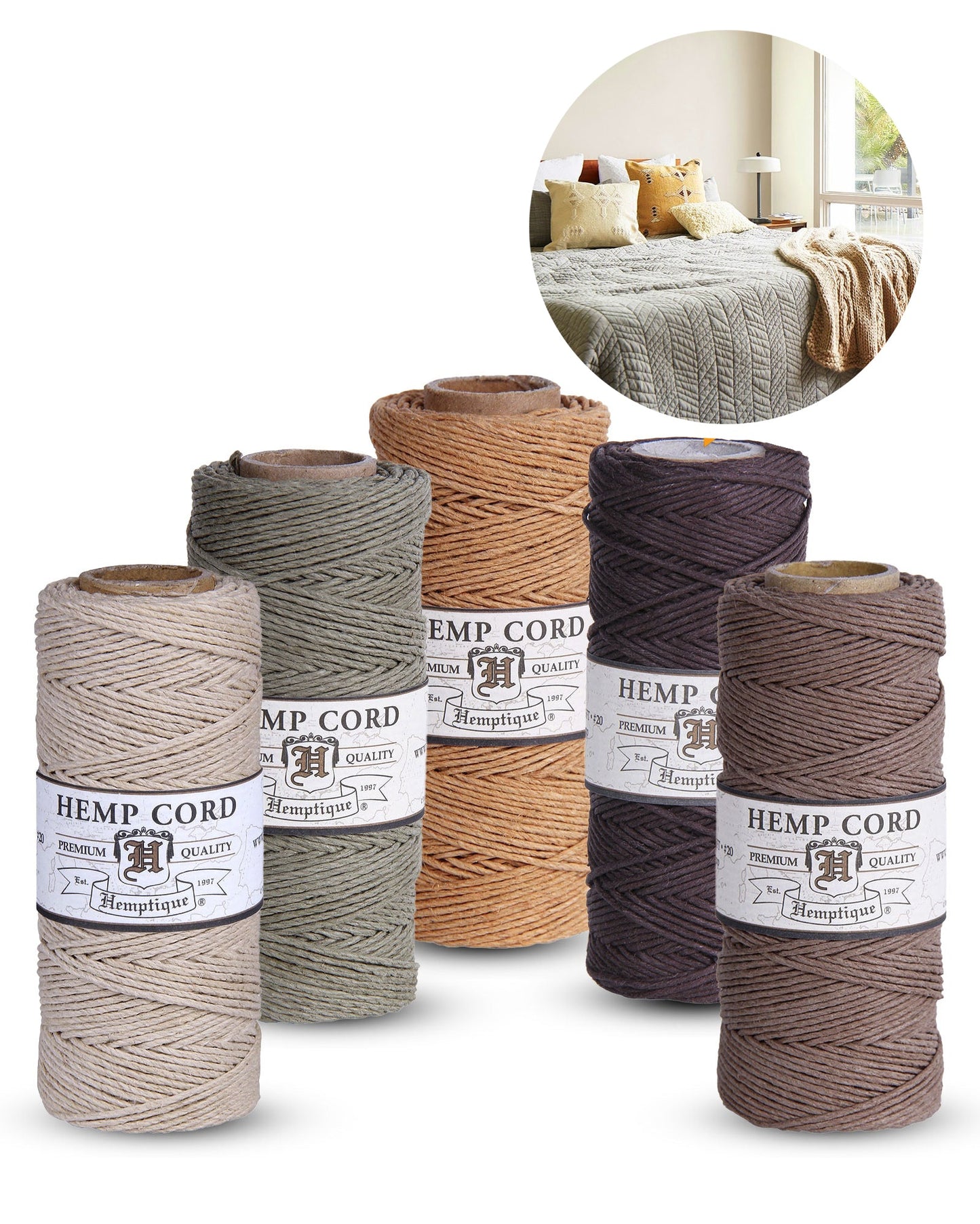 Value Packs #20 (1mm) Hemp Cord Spools
