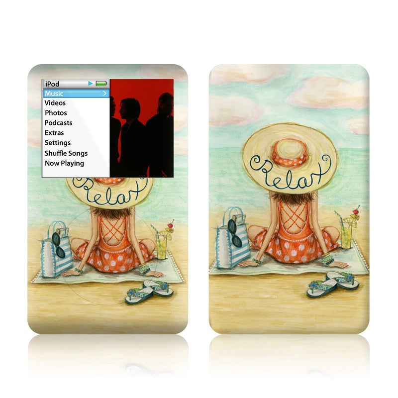 Relaxing on Beach - iPod Classic Skin